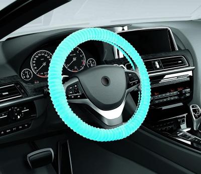 China Wholesale Universal Funny Eco-friendly Winter Rabbit Fur And Wool Glitter Colorful Car Warm Steering Wheel Cover for sale