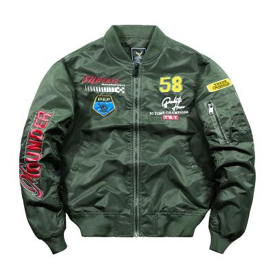 China 2021 NEW QUICK DRY men's jacket factory lowest price satin cropped bomber army jacket for winter unisex jacket for sale