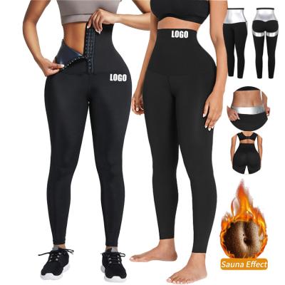 China XK Waist Burning Women Waist Leggings Antibacterial Custom Women&'s Trainer Yoga Fat Shapers High Sauna Pants Slimming Body Shaper Shapewear for sale