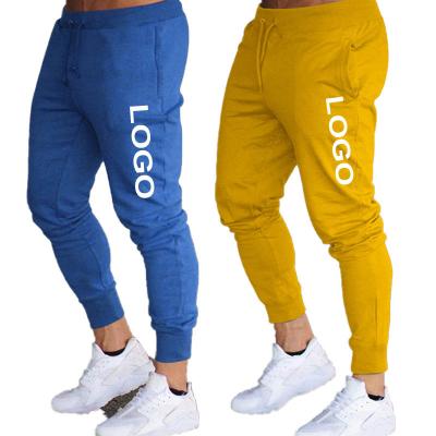 China Anti-Static Custom Logo Sweatpants Plain Skinny Joggers Men Cotton Slim Fit Tapered Mens Joggers Gym Jogging Sportswear Joggers de hombres for sale