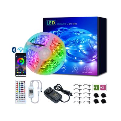 China Factory price 40 keys indoor and outdoor rgb decoration remote control usb powered 12v flexible waterproof tv back led strip light for sale