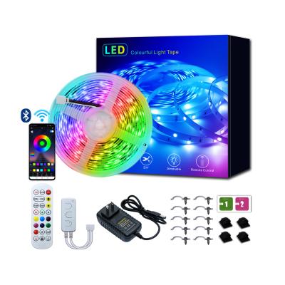 China LED residential lights with beat with music, APP control sync function 5050rgb color changing lights IP20/IP65 with set for sale