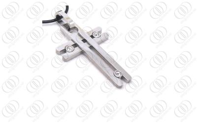 중국 Classic Stainless Steel Cross Pendants With Clear Cubic Zirconia Crystals Accents 판매용