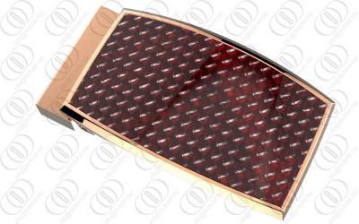 China Full Rose Gold Red Carbon Fiber Belt Buckle Anti-corrosion OEM / ODM for sale