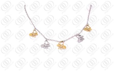 China TUV Stainless Steel Necklace Chain Womens With Butterfly Charms for sale