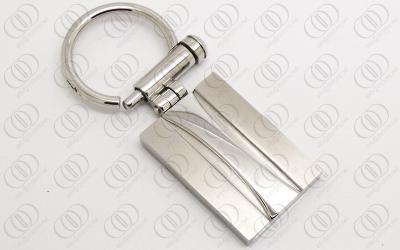 China Polished Tones Stainless Steel Keychain Holder With Screw Structure , engravable keychains for sale