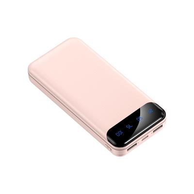 China LED Display Led Display 20000 Mah Mini Powerbank Portable Dual Usb Charger Ultra Thin Power Banks With 2 Left Usb Power Bank for sale