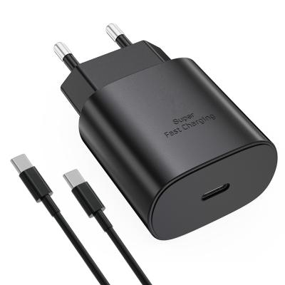 China Charing 25W Charger Ce For Original Type C USB Samsung Travel Wall Adapter 25W Super Fast Charger for sale