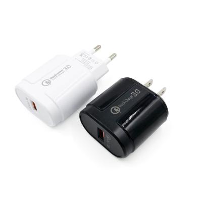 China Charing USA EU QC 18W Charging Power Supplier Wall Charger Quick Usb A Power Adapter For Iphone Charger for sale