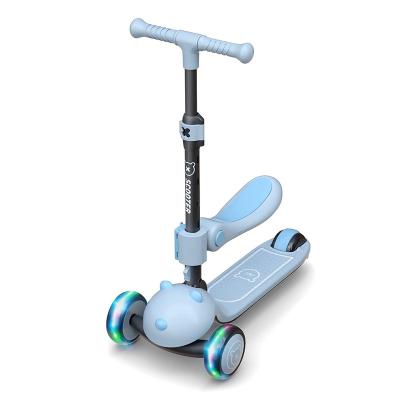 China Handlebar Adjustable Height Cute Style With Removeable Seat 2 In 1 3 Wheel Scooter Cheap Kids for sale