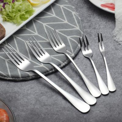 China Sustainable reusable stainless steel fork set. for sale