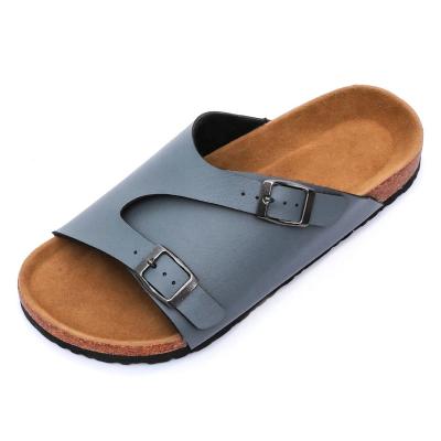 China PVC Anti-Slip Leather With Polyester EVA Outsole Thong Sandals Footwear For Men for sale