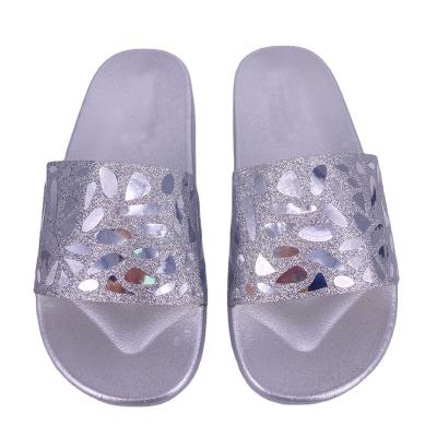 China Fashion Trend Bling Ladies Slippers Bling Anti-skid Flat Walking Shoe for sale