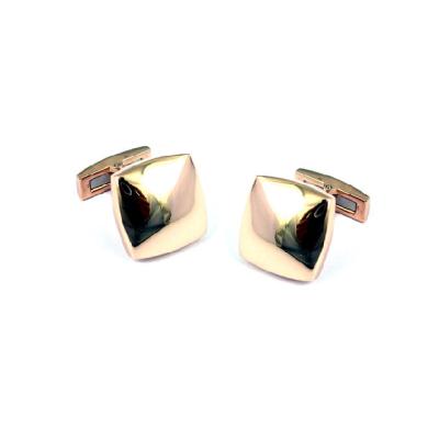 China Personality and Stylish Effecteeter Fashion Rose Gold Plating Stainless Steel Rose Gold Cufflinks for sale