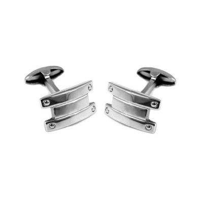 China Personality And Stylish Fashion Stainless Steel Custom Cufflink With Screw for sale