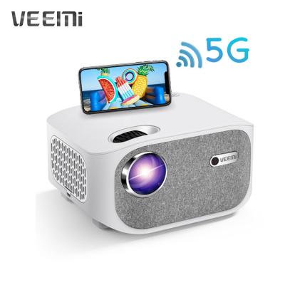 China Built-in Speakers VEEMI T01 Wifi Phone Mirroring Full HD 1080p Home Theater LED Projector LCD Beamer 4K Movie Support for sale