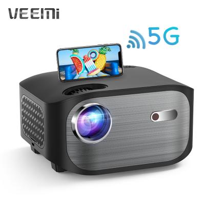 China Built-in Speakers HD Projector With Hot Sale Wifi VEEMI T01 Amazon LED Multimedia Phone Mirroring LCD Projector 4K Video Home Theater for sale