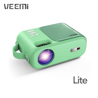 China Custom Logo Multimedia Kids Gift Small VEEMI Q2 Lite Portable Projector Wholesale 272 Resolution Pico LCD LED Projectors for sale