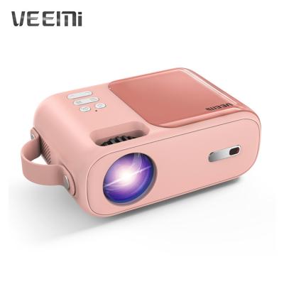 China New Design Q2 Mini Led Projector Portable Handle HD Video Built-in Home Theater Speakers VEEMI Pocket Outdoor Projectors for sale