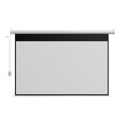 China Electric Motorized Projector Screen 120 Inch Projector Screen For Pub Hotel Office / Home Theater for sale