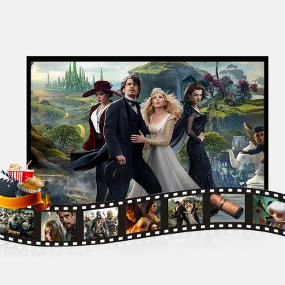 China Hot Selling Single Screen Aixin 150 Inch 16:9 Projector Screen Beaded Material For Projector AV Presentation Equipment for sale