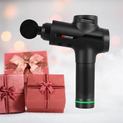 China Deep Tissue Massage Gun Popular Cordless Massage Gun Touch Screen Pulse Massager Portable Body Massage Gun for sale