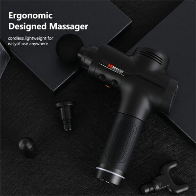 China New Arrival Tissue Massager Mini Cordless Foldable Massage Gun Athlete Mini Cordless Foldable Massage Gun Athlete Control Pulse Gun Deep Massager for sale