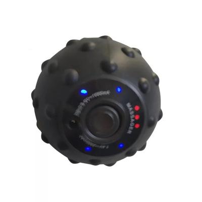 China The massage ball is button design 2022 vibrating spiky electric muscle body yoga massage ball Europe factory supplier private label for sale