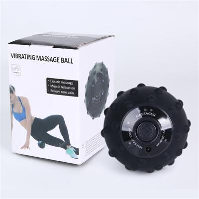 China The massage ball is button design electric vibrating herringbone massage ball for sale