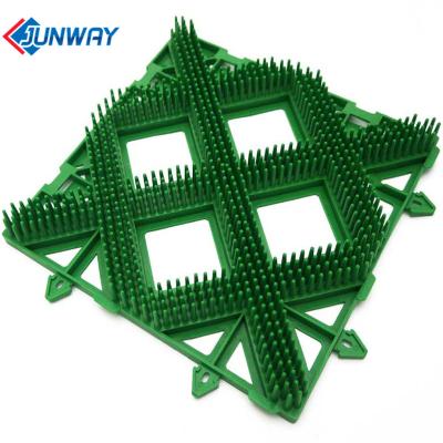 China Interlocking Dry Slope Tile Green Flexible Plastic Summer Ski Slopes for sale