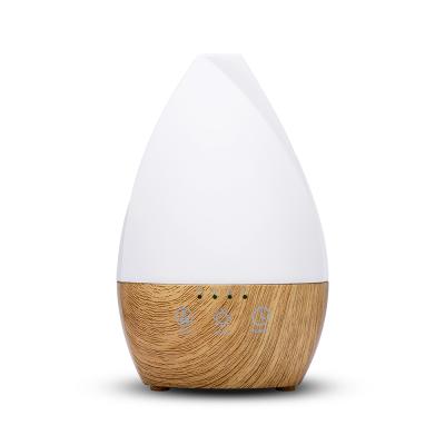 China Hotel SOICARE 200ml Smart Wood Grain Humidifier Ultrasonic Aroma Diffuser with Alexa wifi for sale