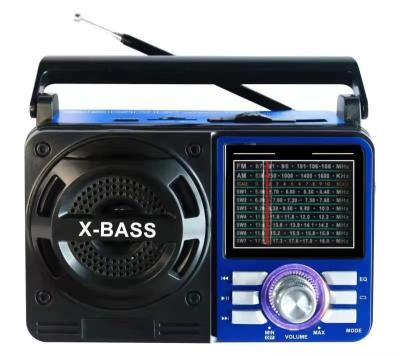 China Factory mini A-1088 outlet radio AM/FM/SW1-7 9 bands USB rechargeable SD TF blueteeth music player portable radio for sale