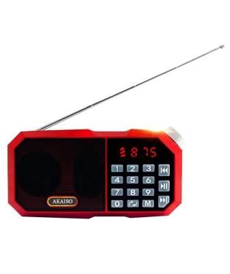 China Mini Portable USB TF Card Fm Led Display Transmitter Portable Digital Radio for sale