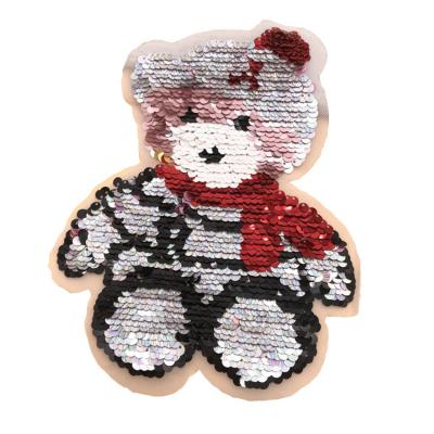 China Viable Custom Clothing Accessories Iron Patches Fashion Clothing Accessories Sequin Embroidered Clothing Accessories Embroidered Logo for sale