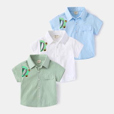 China Lovely Breathable Cartoon Pattern Children's Short Sleeve Polo Shirt Cotton T-shirt For Summer for sale