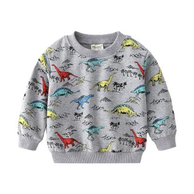 China Hot Sale Breathable Hot Spring And Clothes Autumn Kids Boys Fashionable Hoodies With Cartoon Dinosaur for sale