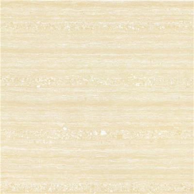 China Modern Hot Sale 80x80 Polished Porcelain Floor Tiles Line Stone With 2nd Stain Choice Travertino for sale