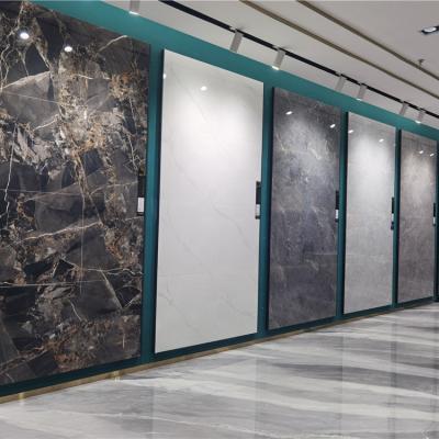 China Large Slab Country 750X1500MM AA Glossy Glazed Porcelain Marble Tiles Karara White Color for sale