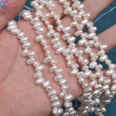 China Jewelry Making Natural Baroque Pearl Beads Rice Beading 5-6mm Freshwater Pearls Loose Ornament Diy Material for sale