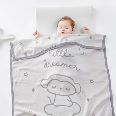 China PORTABLE High Quality 100% Organic Cotton Soft Baby Muslin 4 Layers Organic Cotton Wrap Blanket for sale