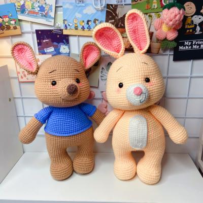 China Eco-Friendly Handmade Toy Set Crochet Animals Toy Baby Bath Toy Animal For Baby Gift for sale