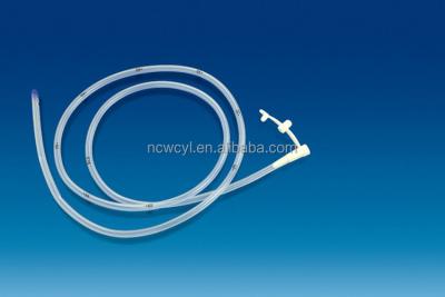 China Brand New 100%SILICONE Feeding Nut Nasogastric Catheter High Quality Medical PVC Disposable Stomach Tube for sale