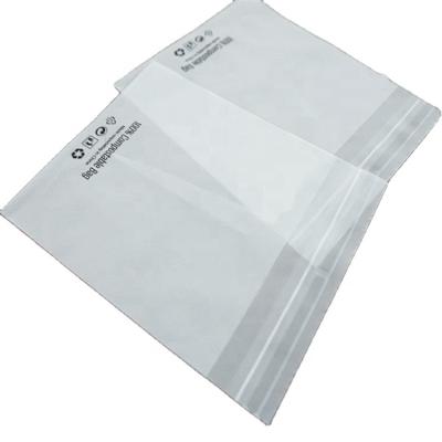 China Pla Widely Biodegradable Cornstarch Clear Plastic Bag Package Bags For Clothes for sale