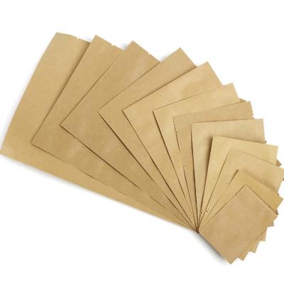 China Biodegradable Custom Printing Heat Sealing Mini Kraft Coffee Pouch Bags Packaging 100% Biodegradable Compostable Full Paper for sale