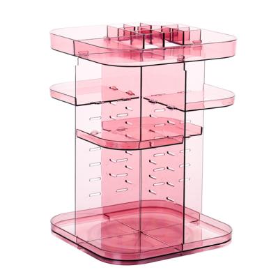 China Sustainable Modern Home 360 ​​Rotating Large Capacity Acrylic Cosmetic Makeup Organizer for sale