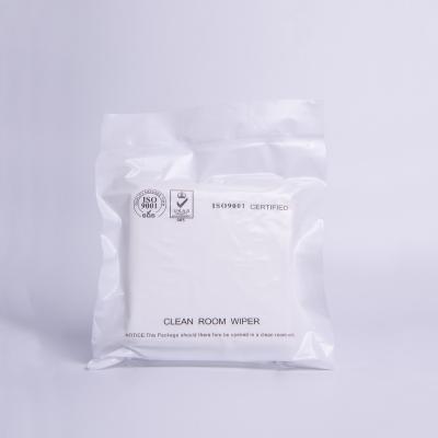 China Class 1 Clean Room Disposable Heavy Medical Lint Free Wipers Polyester Cloths 2ply Cleanroom Wiper for sale