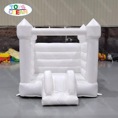 China All Ages Custom Kids Mini Inflatable White Bounce House with Slide Castle for sale