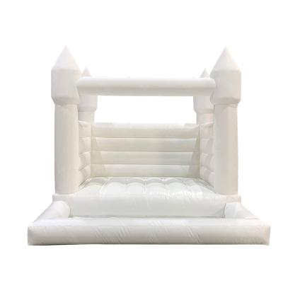 China All White Inflatable Bounce House Mine Ball House Toddler Ages Children Kids Jumping Castle Bouncing Castle With Ball Pool for sale