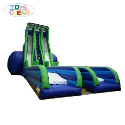 China Giant Inflatable PVC Drop Kick Water Slide Ski Jumping Water Slide for sale