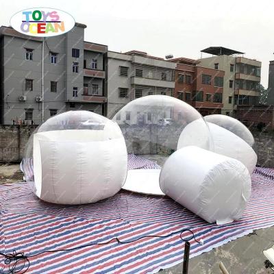 China Toy Inflatable Transparent Tent Clear Bubble Tent Outdoor Camping Bubble Tent for sale